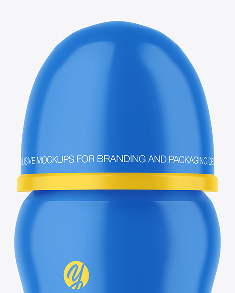 Glossy Baby Bottle Mockup