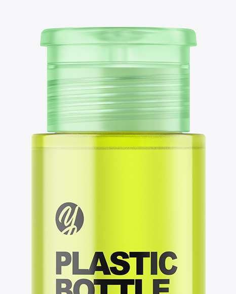 Color Plastic Cosmetic Bottle Mockup Color Plastic Cosmetic Bottle Mockup