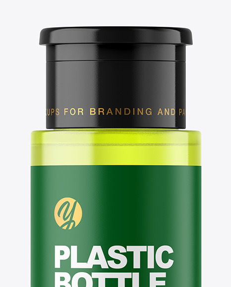Color Plastic Cosmetic Bottle Mockup Color Plastic Cosmetic Bottle Mockup
