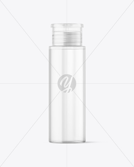 Clear Cosmetic Bottle Mockup