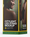 LED Citylight Stand Mockup