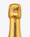 Antique Green Glass Champagne Bottle Mockup Antique Green Glass Champagne Bottle Mockup