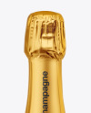 Clear Glass White Champagne Bottle Mockup Clear Glass White Champagne Bottle Mockup