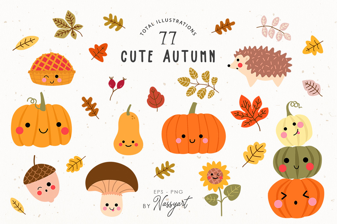 Autumn Kawaii Cozy Fall Set