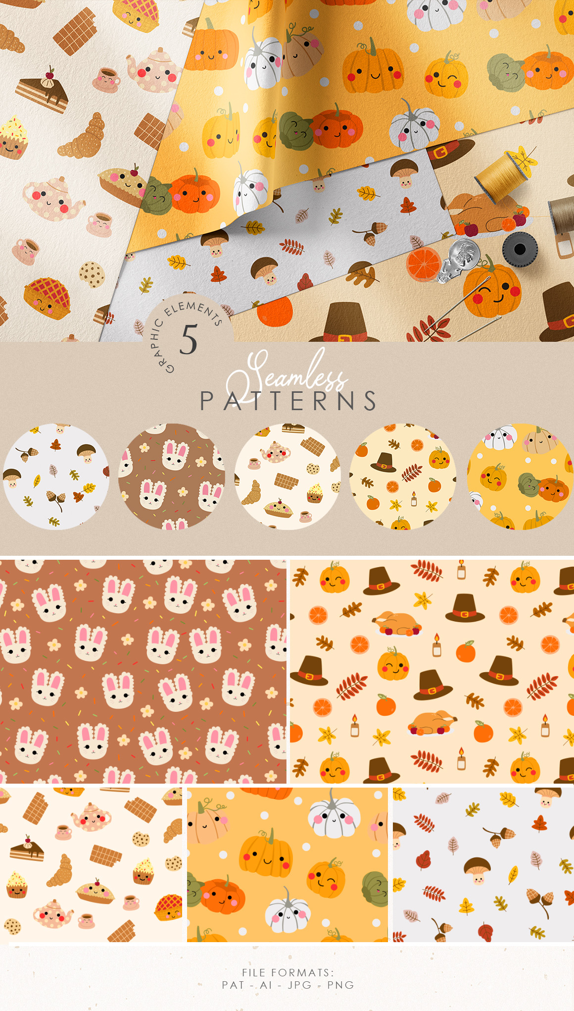 Autumn Kawaii Cozy Fall Set