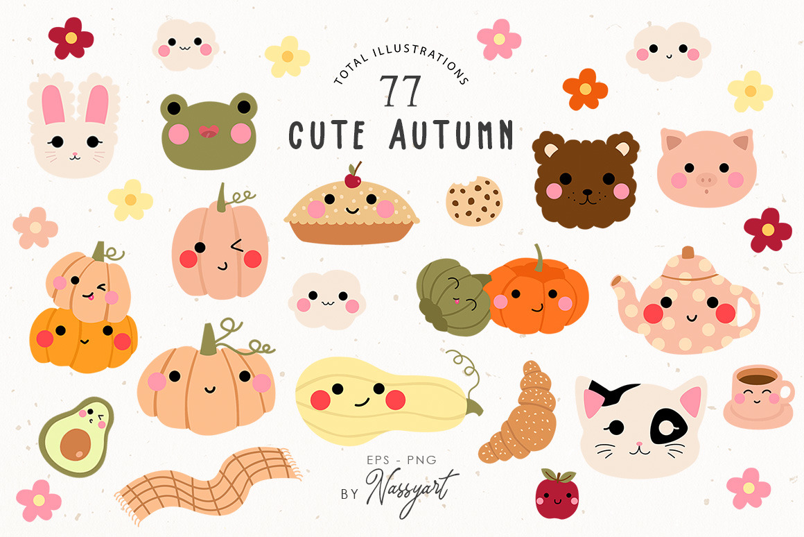 Autumn Kawaii Cozy Fall Set