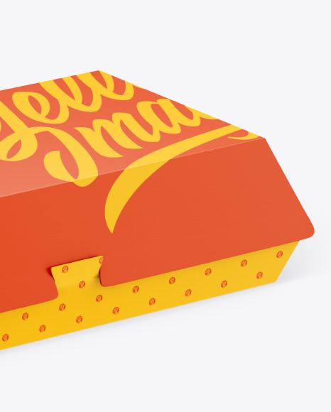 Paper Food Box Mockup