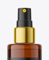 Amber Spray Bottle Mockup