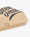 Kraft Food Box Mockup