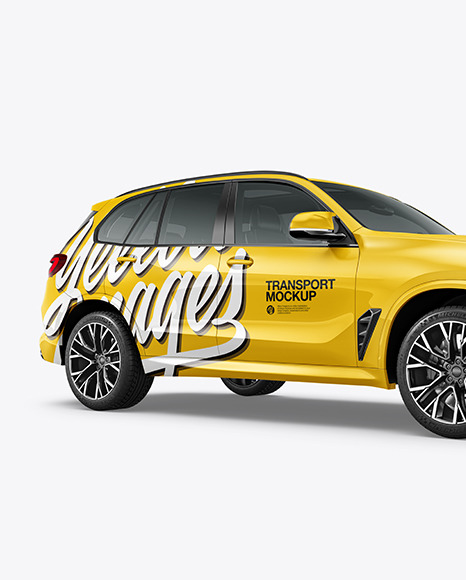 Crossover SUV Mockup - Half Side View