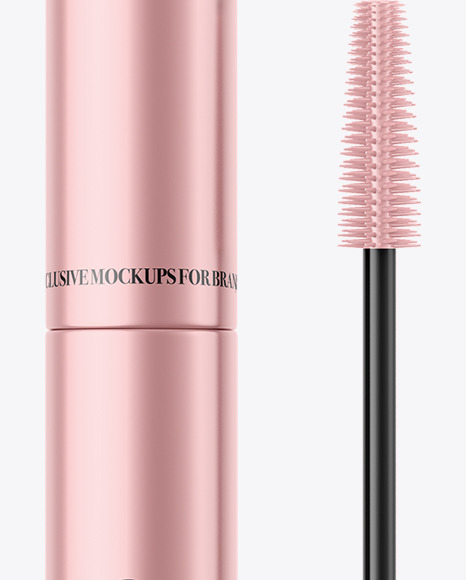 Metallic Mascara Tube Mockup