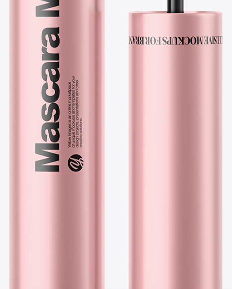 Metallic Mascara Tube Mockup