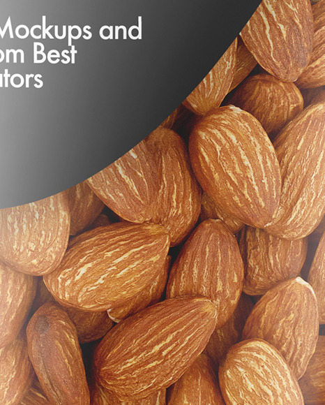 Glossy Stand-up Pouch with Almonds Mockup