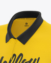 Polo Shirt Mockup - Front Half Side View