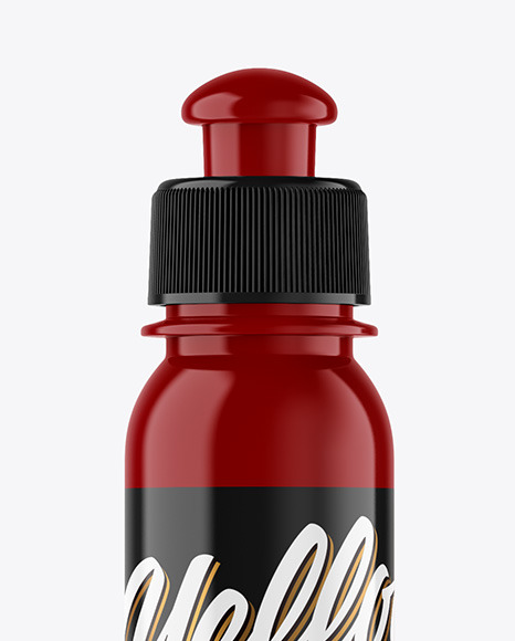 Glossy Plastic Bottle Mockup