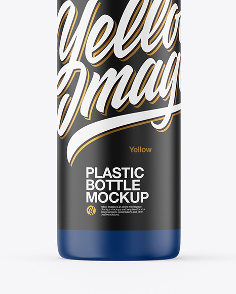 Matte Plastic Bottle Mockup