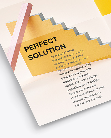 16 Panel Brochure Horizontal Mockup