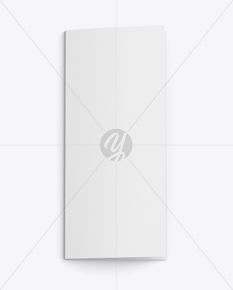 16 Panel Brochure Folded Mockup - Top View