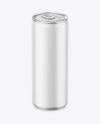 330ml Metallic Drink Can w/ Matte Finish Mockup