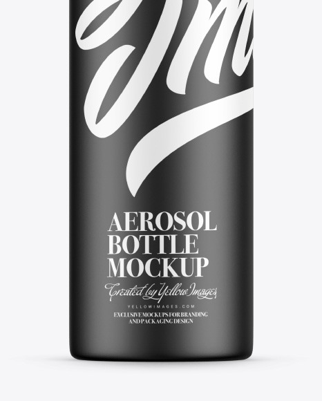 Aerosol Bottle Mockup