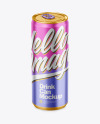 330ml Matte Metallic Drink Can Mockup