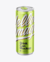 330ml Matte Metallic Drink Can Mockup