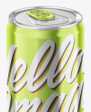 330ml Glossy Metallic Drink Can Mockup