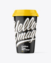 Glossy Plastic Coffee Cup Mockup