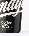 Glossy Plastic Coffee Cup Mockup