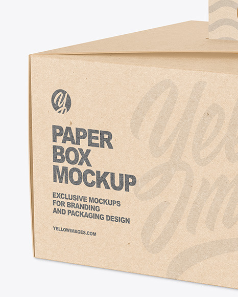 Kraft Paper Box Mockup