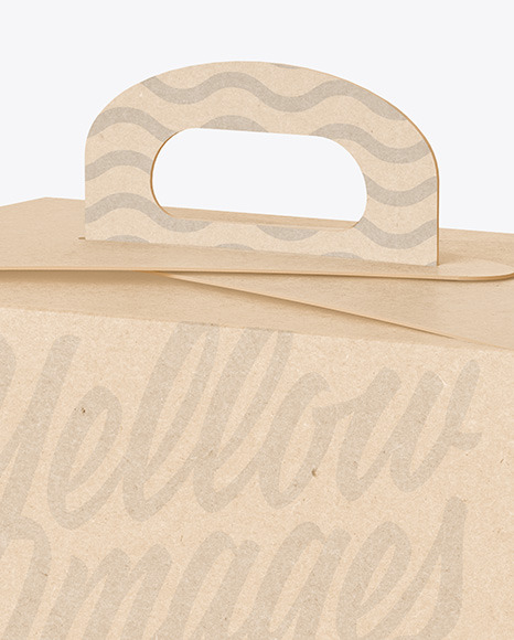 Kraft Paper Box Mockup