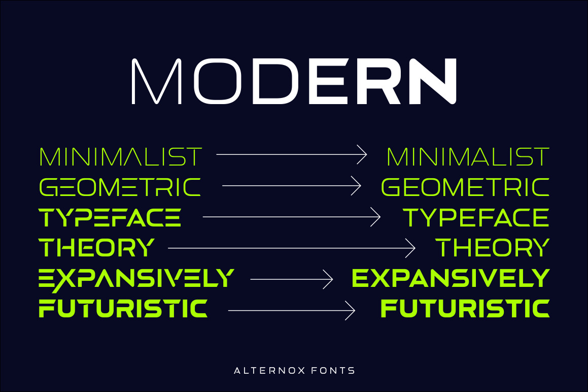 Alternox Fonts Family Alternox Fonts Family