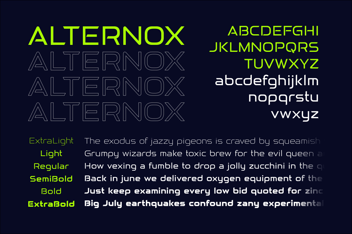 Alternox Fonts Family Alternox Fonts Family