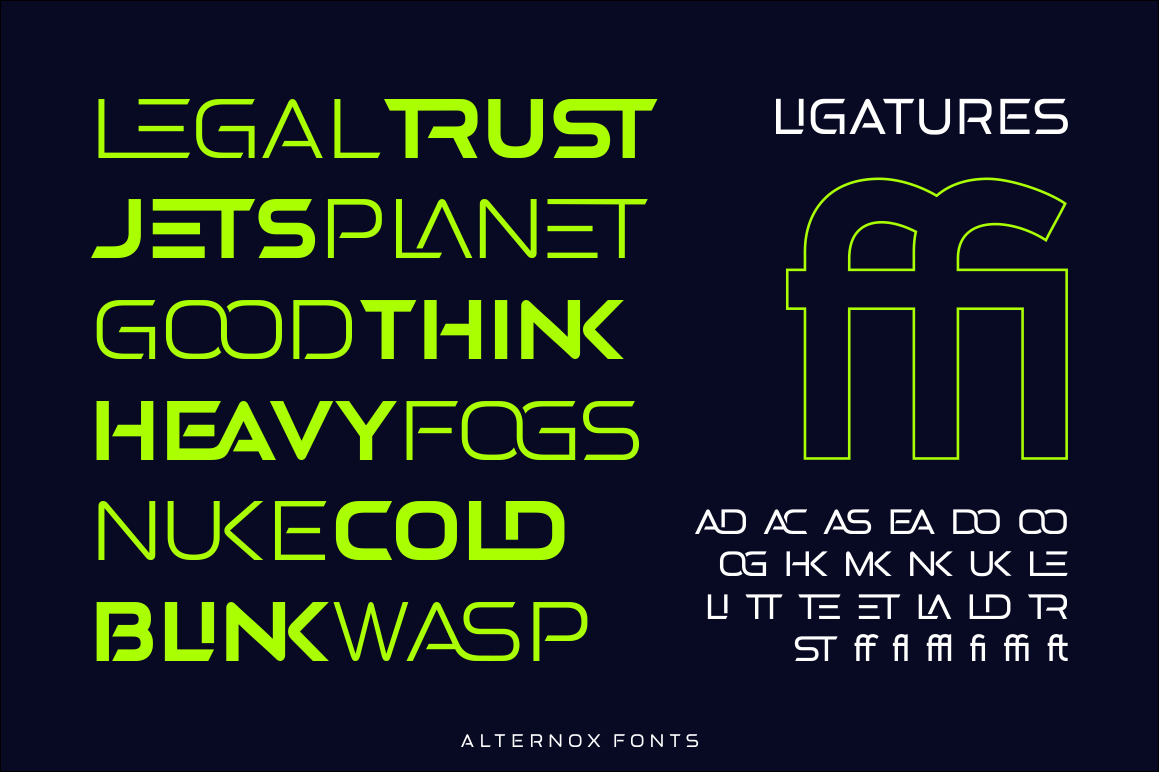 Alternox Fonts Family Alternox Fonts Family
