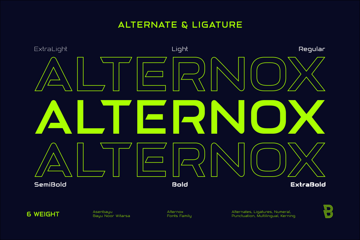 Alternox Fonts Family