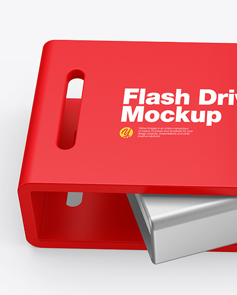 USB Type C Flash Drive Mockup