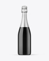 Dark Glass Champagne Bottle Mockup Dark Glass Champagne Bottle Mockup