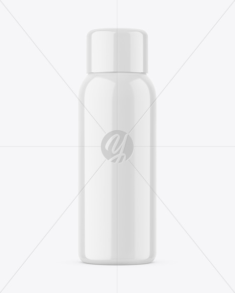 Glossy Plastic Bottle Mockup