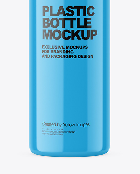 Glossy Plastic Cosmetic Bottle Mockup Glossy Plastic Cosmetic Bottle Mockup