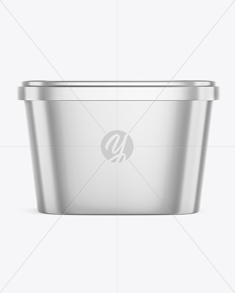 Metallic Ice Cream Cup Mockup