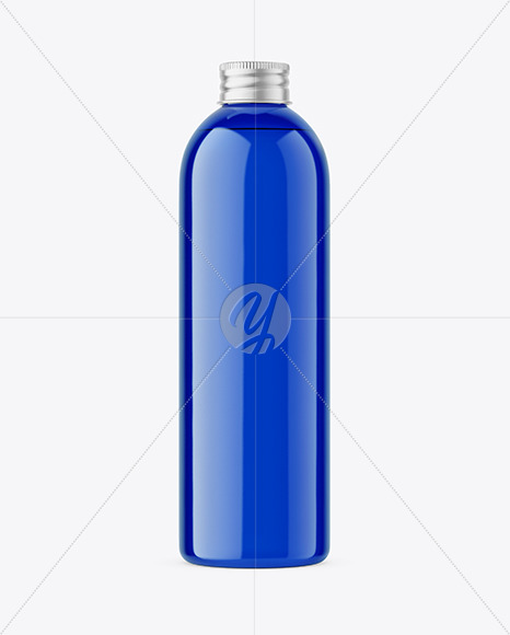 Colored Plastic Cosmetic Bottle Mockup