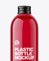 Colored Plastic Cosmetic Bottle Mockup