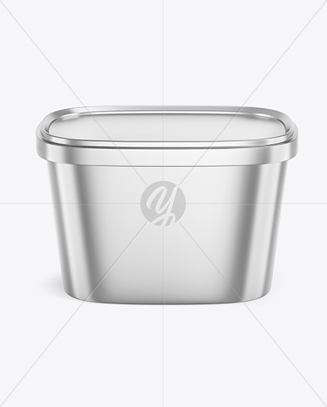 Metallic Ice Cream Cup Mockup