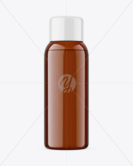 Amber Plastic Bottle Mockup Amber Plastic Bottle Mockup