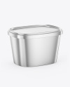 Metallic Ice Cream Cup Mockup