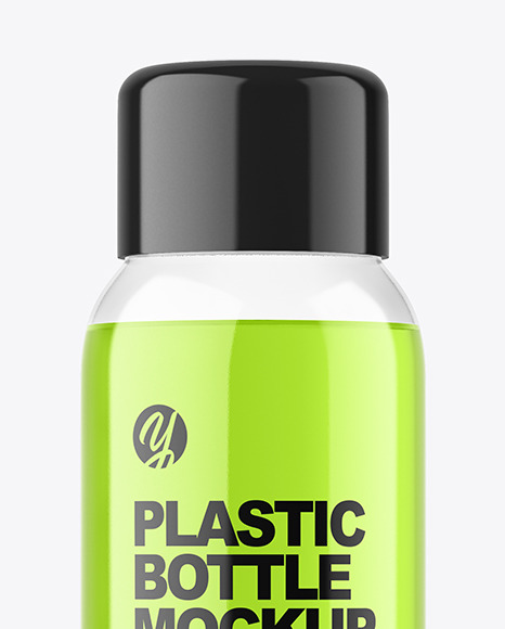 Clear Plastic Bottle Mockup