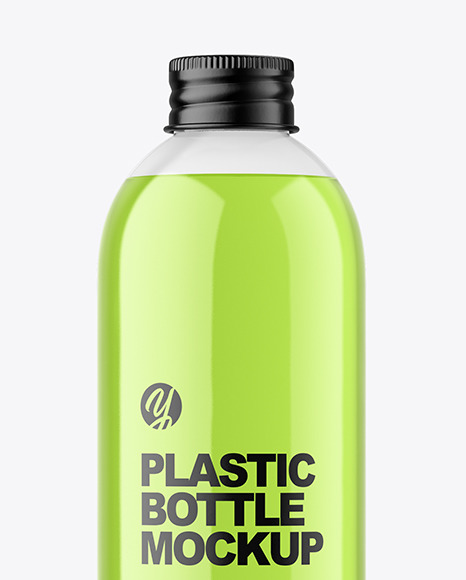 Clear Plastic Cosmetic Bottle Mockup Clear Plastic Cosmetic Bottle Mockup