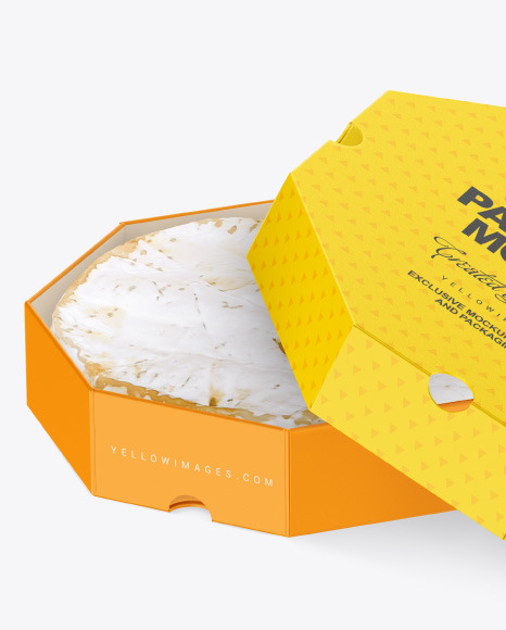 Cheese Paper Box Mockup