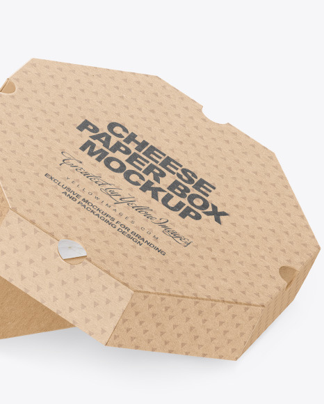 Cheese Kraft Box Mockup