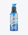 Matte Cosmetic Bottle with Pump Mockup